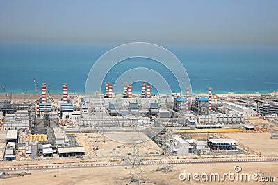 Water Supply Plant of Dubai Stock Photo