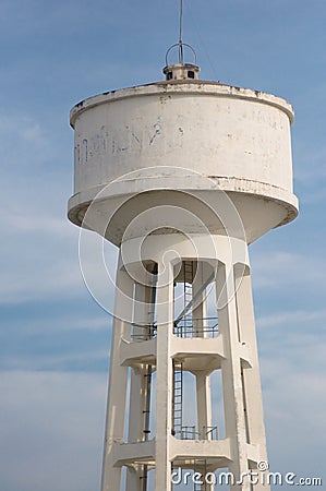 Water supply tank Stock Photo