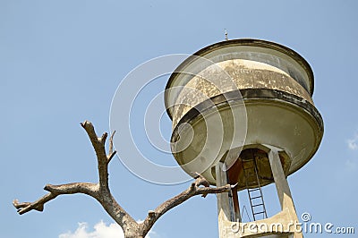 Water supply tank Stock Photo