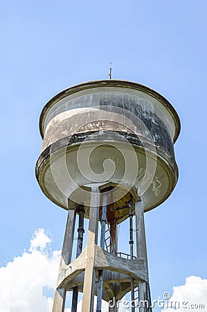 Water supply tank Stock Photo