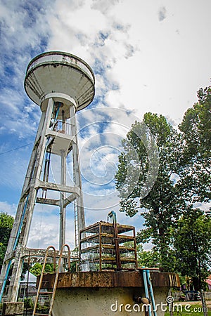 Water supply tank Stock Photo