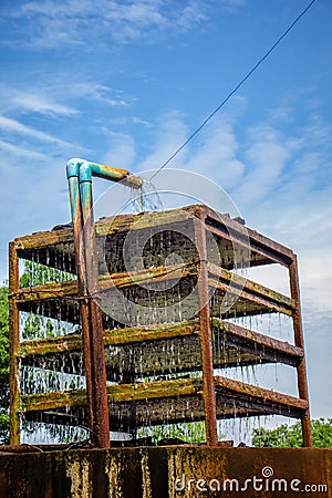 Water supply tank Stock Photo