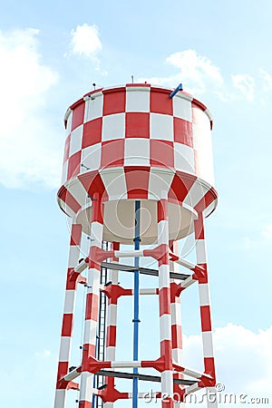 Water supply tank tower Stock Photo