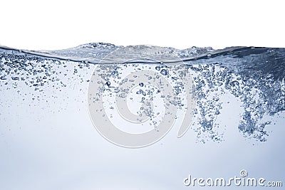 Water surface with wave Stock Photo