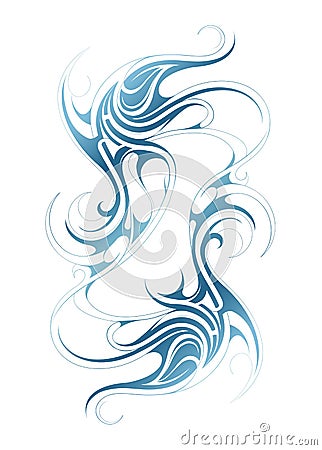 Water swirls Vector Illustration