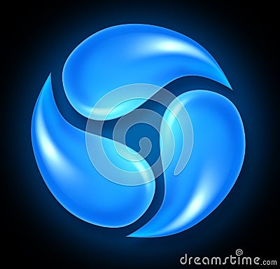 Water symbol Stock Photo