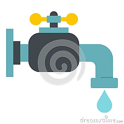 Water tap icon isolated Vector Illustration