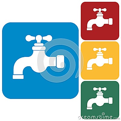 Water tap icon Vector Illustration