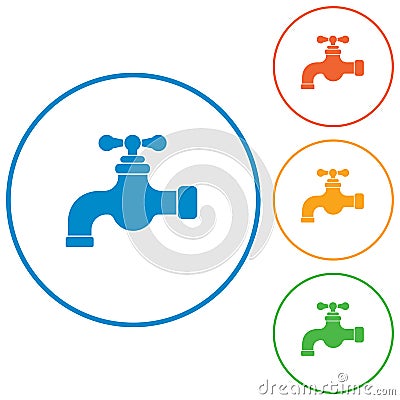 Water tap icon Vector Illustration