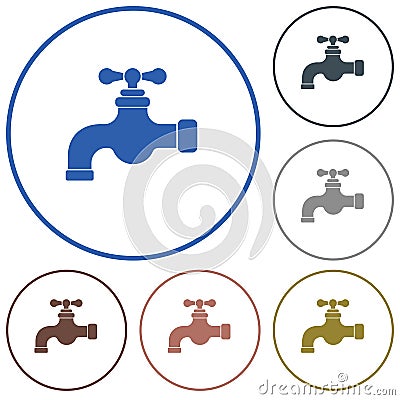 Water tap icon Vector Illustration