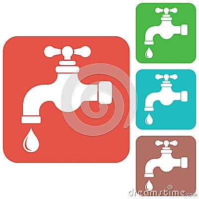 Water tap icon Vector Illustration