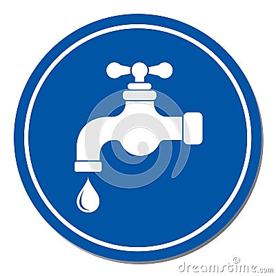 Water tap icon Vector Illustration