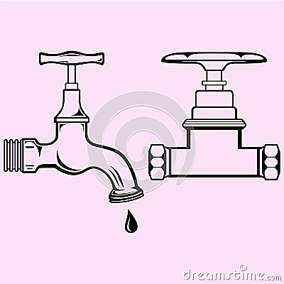 water tap vector Vector Illustration