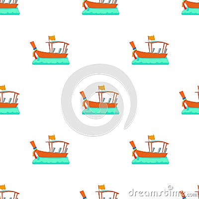 Water taxi pattern seamless vector Vector Illustration