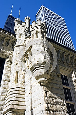 Water Tower building in Chicago Stock Photo