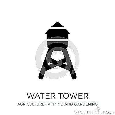 water tower icon in trendy design style. water tower icon isolated on white background. water tower vector icon simple and modern Vector Illustration