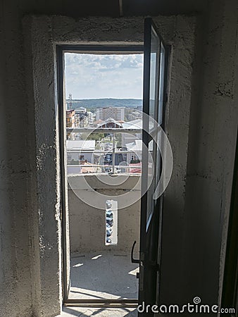 Atop the Water Tower, Turnu Severin Stock Photo