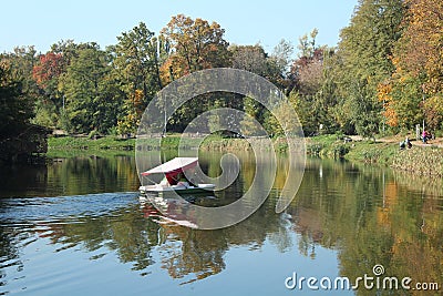 Fun walk in the park Stock Photo