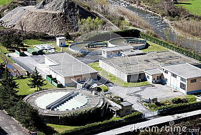 Water treatment plant Stock Photo