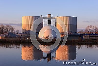 Water treatment plant Stock Photo