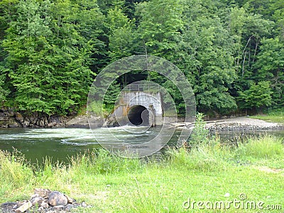 Water tunnel Stock Photo