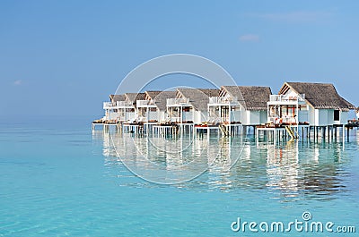 Water villas Stock Photo