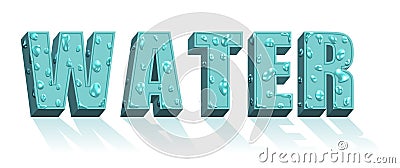 Water. water drops Vector Illustration