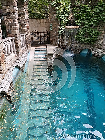 Water waterway stairs Park Stock Photo