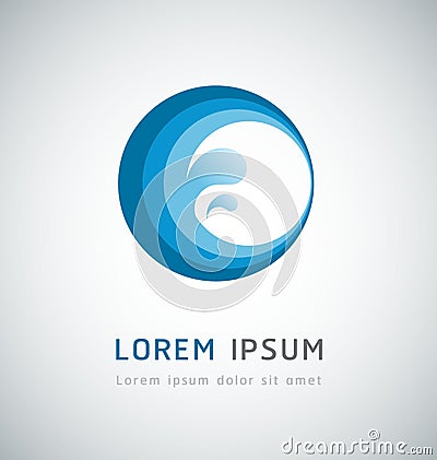 Water wave icon design Vector Illustration