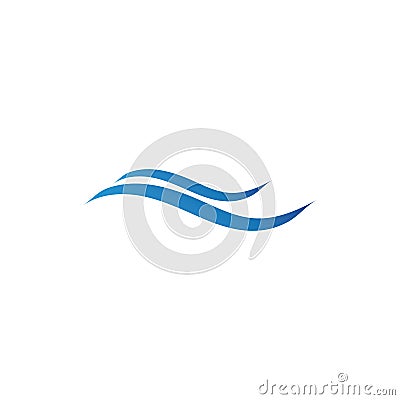 Water wave icon vector Vector Illustration