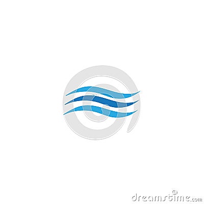 Water wave icon vector Vector Illustration