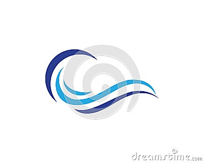 Water wave Logo Template vector Vector Illustration