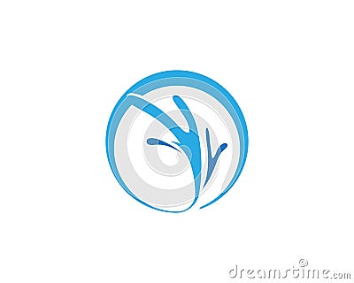 Water Wave spash logo vector symbol and icon Vector Illustration