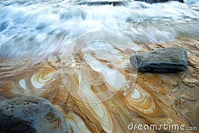 Water And Waves Background Stock Photo