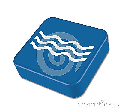 Water waves icon Vector Illustration