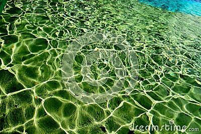 Water wawes light pattern Stock Photo