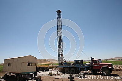 Water Well Drilling Stock Photo