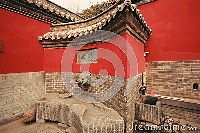 Confucious& x27;temple in Zhengzhou Stock Photo