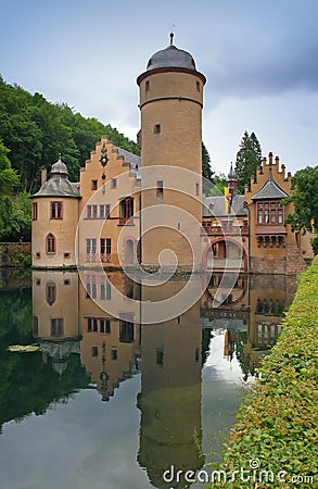 Watercastle Mespelbrunn Stock Photo