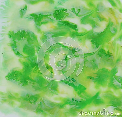 Watercolor abstract green background Stock Photo