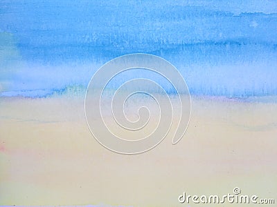 watercolor abstract for summer background Stock Photo