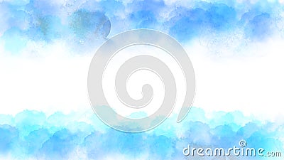 Vector Blue and Green Watercolor Texture Frame for Abstract Background Stock Photo