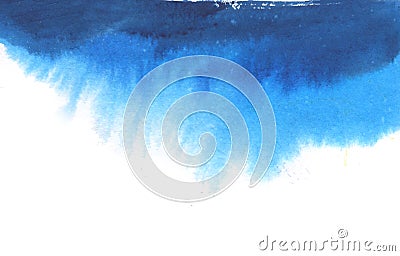 Watercolor background blue color shades made of hand drawn abstract spots Stock Photo