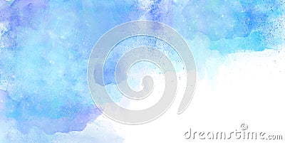 Watercolor Background Blue Stock Photo