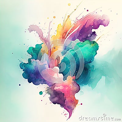 Watercolor Background Stock Photo