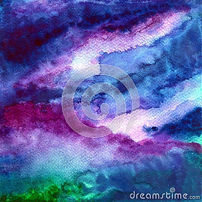 Watercolor flow Stock Photo