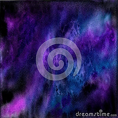 Watercolor texture psychedelic Stock Photo