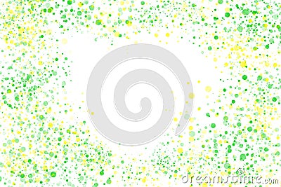 Watercolor background of green and yellow color on white background Stock Photo