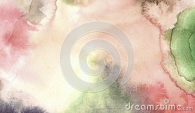 Watercolor background, texture hand-drawn Stock Photo