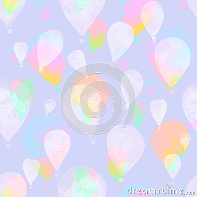 Watercolor balloon Stock Photo